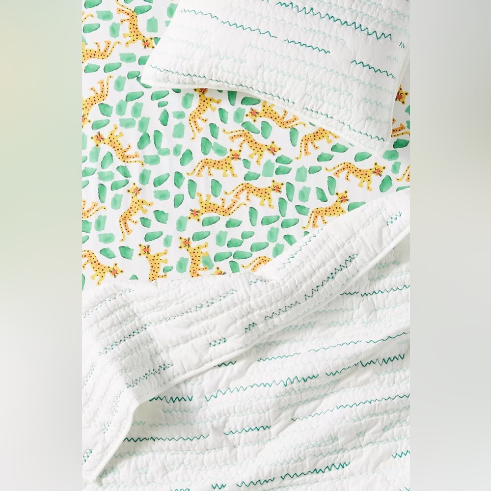 New🌟Mr. Boddington's Studio Jungle Jaguar Crib Sheet